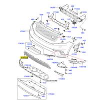 LR157793 / M8A217H750VB LAND ROVER RANGE ROVER VELAR ÖN TAMPON IZGARASI SIFIR | MOTOLAND
