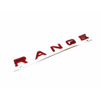 NEW RANGE ROVER 2 ÖN KAPUT ÜSTÜ YAZI (RANGE) (KIRMIZI KROM ÇITA)