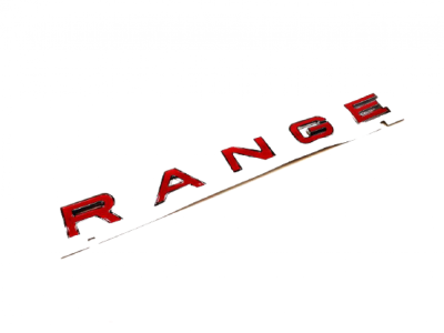 NEW RANGE ROVER 2 ÖN KAPUT ÜSTÜ YAZI (RANGE) (KIRMIZI KROM ÇITA)